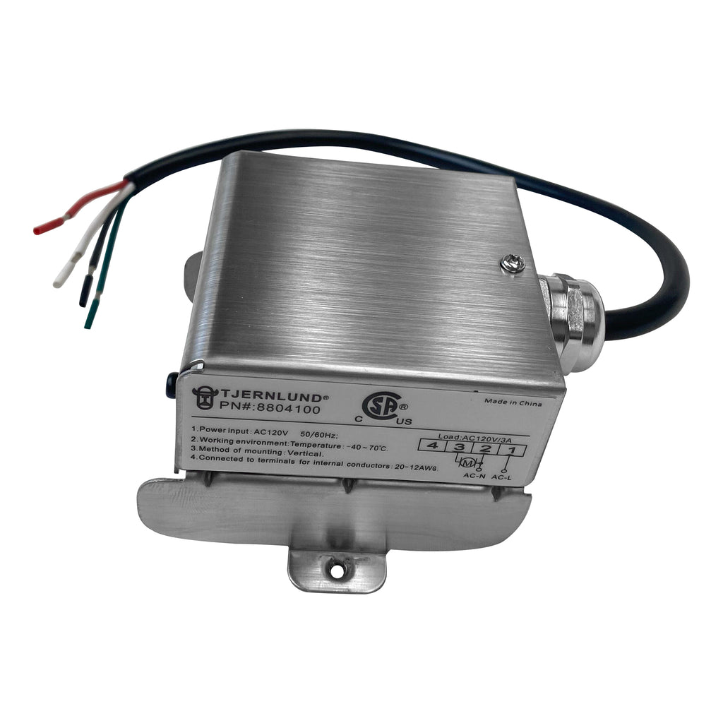 air duct booster fan with pressure switch