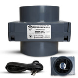 RF Series Radon Mitigation Booster Fan for 4-Inch PVC Systems