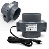 RF Series Radon Mitigation Booster Fan for 4-Inch PVC Systems