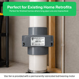 RF Series Radon Mitigation Booster Fan for 4-Inch PVC Systems