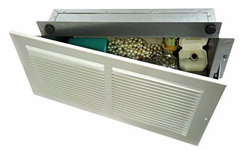 WS1 Wall Safe, Hidden as Air Vent in Plain Sight, Secures